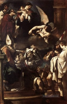  guercino - St Wilhelm von Aquitanien Empfangen der Cowl Barock Guercino